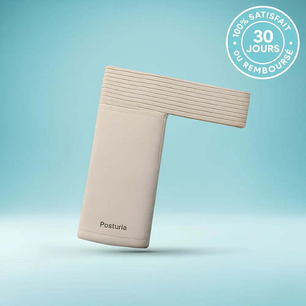 Support d'épaule Posturia invisible beige pour soulagement douleur épaule avec garantie satisfait ou remboursé